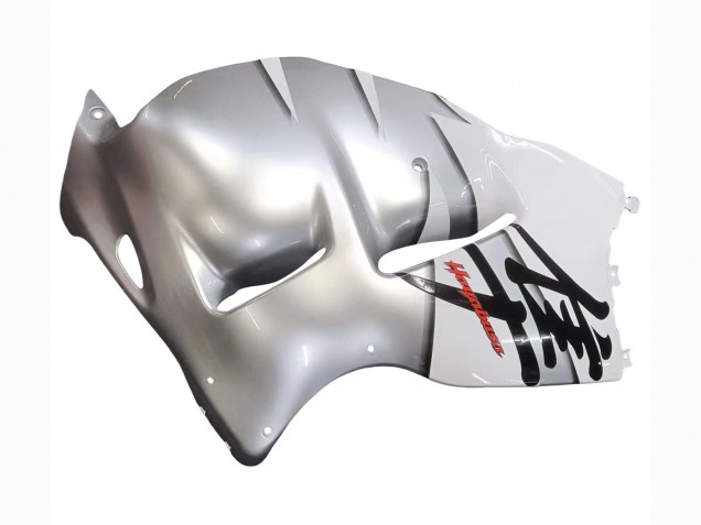 1996-2007 Suzuki GSXR 1300 Hayabusa Motorcycle Fairings - White Silver Hayabusa