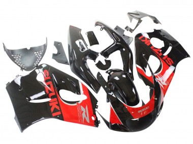 Shop 1996-2000 Suzuki GSXR 600 / GSXR 750 Motorcycle Fairings - Black Red