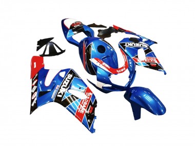 Shop 2001-2003 Suzuki GSXR 600 / GSXR 750 Motorcycle Fairings - Blue Red Racing
