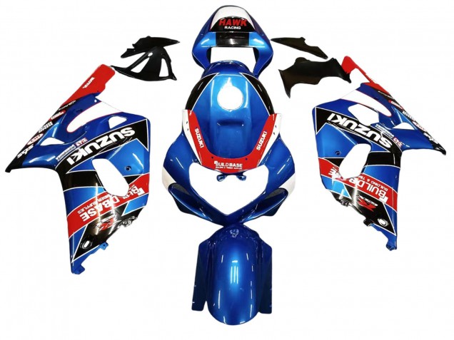 2001-2003 Suzuki GSXR 600 / GSXR 750 Motorcycle Fairings - Blue Red Racing