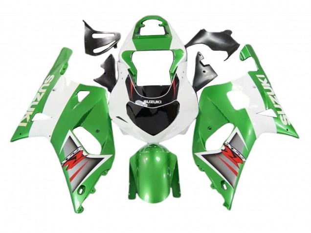 2001-2003 Suzuki GSXR 600 / GSXR 750 Motorcycle Fairings - White Green Silver Red Black