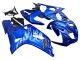 2001-2003 Suzuki GSXR 600 / GSXR 750 Motorcycle Fairings - Blue with White Flame
