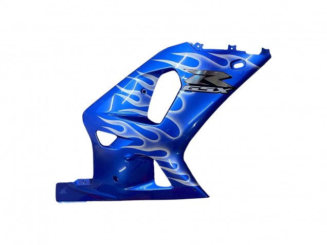 2001-2003 Suzuki GSXR 600 / GSXR 750 Motorcycle Fairings - Blue with White Flame
