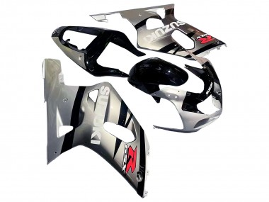 Shop 2001-2003 Suzuki GSXR 600 / GSXR 750 Motorcycle Fairing - Silver Glossy Black Red