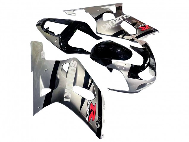 2001-2003 Suzuki GSXR 600 / GSXR 750 Motorcycle Fairing - Silver Glossy Black Red