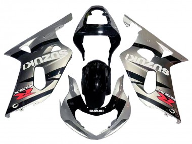 Shop 2001-2003 Suzuki GSXR 600 / GSXR 750 Motorcycle Fairing - Silver Glossy Black Red