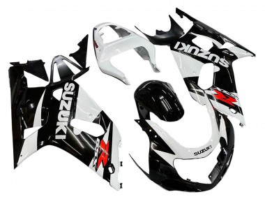 Shop 2001-2003 Suzuki GSXR 600 / GSXR 750 Motorcycle Fairings - White Glossy Black Red