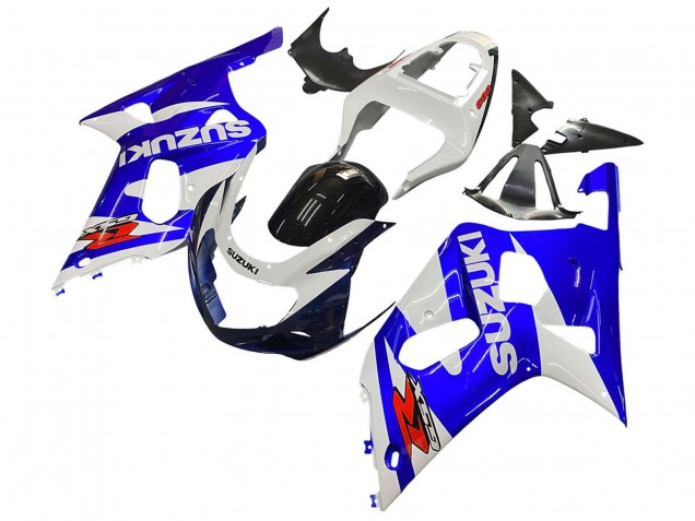 2001-2003 Suzuki GSXR 600 / GSXR 750 Motorcycle Fairing - White Blue Glossy Black Red