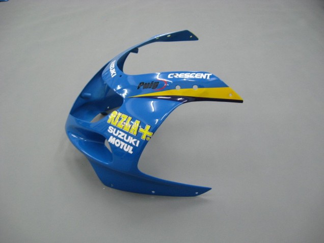 2001-2003 Suzuki GSXR 600 / GSXR 750 Motorcycle Fairings - Blue Yellow Black Motul Rizla