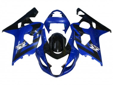 Shop 2004-2005 Suzuki GSXR 600 / GSXR 750 Motorcycle Fairing Kits - Blue Black