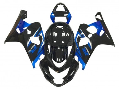 Shop 2004-2005 Suzuki GSXR 600 / GSXR 750 Motorcycle Fairings - Glossy Black Blue