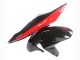 2004-2005 Suzuki GSXR 600 / GSXR 750 Motorcycle Fairings - Glossy Black Red Jordan Michelin