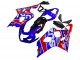 2004-2005 Suzuki GSXR 600 / GSXR 750 Motorcycle Fairings - Blue Red Black Motul Dunlop