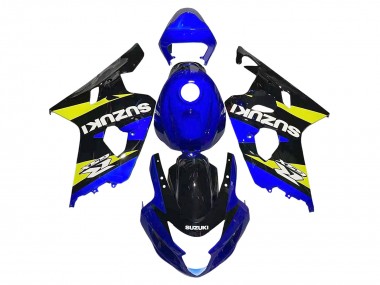 Shop 2004-2005 Suzuki GSXR 600 / GSXR 750 Motorcycle Fairings - Blue Yellow Black