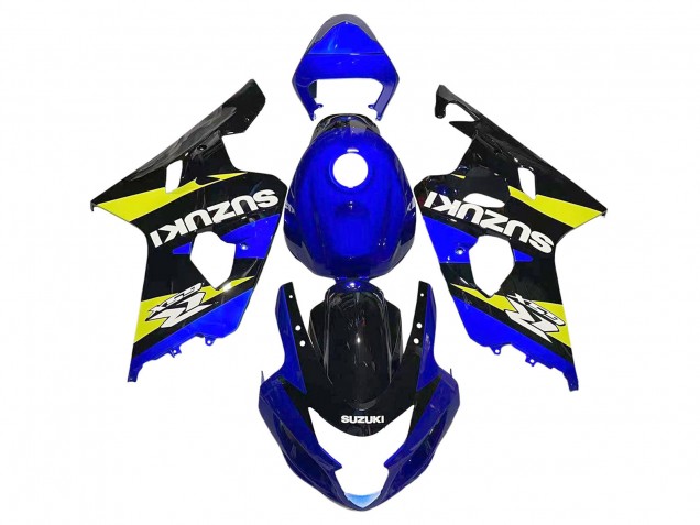 2004-2005 Suzuki GSXR 600 / GSXR 750 Motorcycle Fairings - Blue Yellow Black