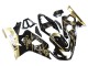 2004-2005 Suzuki GSXR 600 / GSXR 750 Motorcycle Fairings - Glossy Black Gold Corona