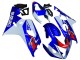 2004-2005 Suzuki GSXR 600 / GSXR 750 Motorcycle Fairing - White Blue Red