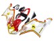 2004-2005 Suzuki GSXR 600 / GSXR 750 Motorcycle Fairings - White Red Yellow Michelin Texaon Heron 7