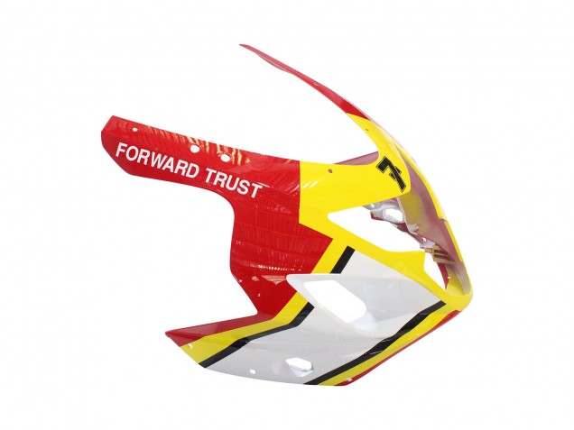 2004-2005 Suzuki GSXR 600 / GSXR 750 Motorcycle Fairings - White Red Yellow Michelin Texaon Heron 7