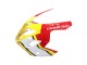 2004-2005 Suzuki GSXR 600 / GSXR 750 Motorcycle Fairings - White Red Yellow Michelin Texaon Heron 7