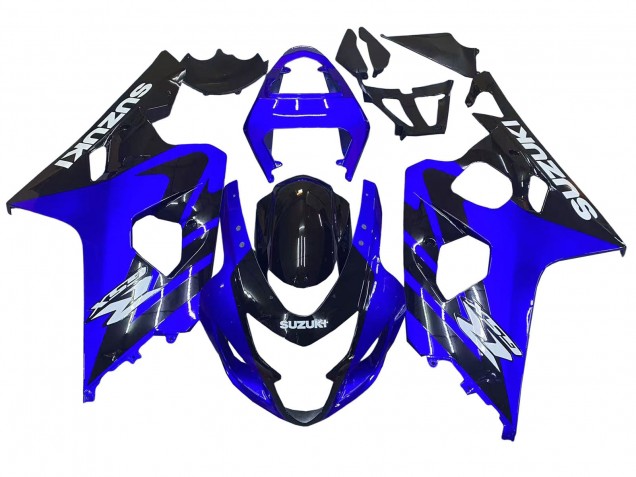2004-2005 Suzuki GSXR 600 / GSXR 750 Motorcycle Fairings - Blue Black White Decal