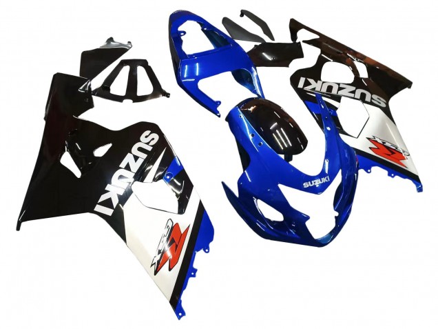 2004-2005 Suzuki GSXR 600 / GSXR 750 Motorcycle Fairings - Blue White Black