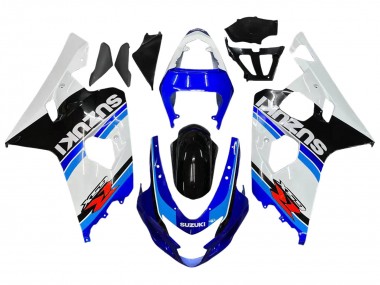 Shop 2004-2005 Suzuki GSXR 600 / GSXR 750 Motorcycle Fairing - White Blue Black Red