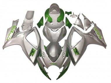 Shop 2006-2007 Suzuki GSXR 600 / GSXR 750 Motorcycle Fairings - Silver Green