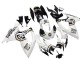 2006-2007 Suzuki GSXR 600 / GSXR 750 Motorcycle Fairings - White Black Lucky Strike Motul