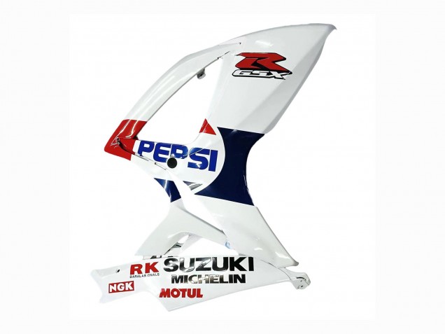 2006-2007 Suzuki GSXR 600 / GSXR 750 Motorcycle Fairings - White Red Yellow Motul