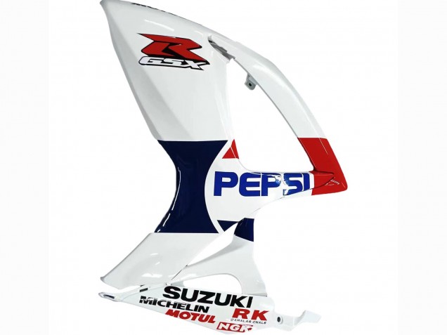 2006-2007 Suzuki GSXR 600 / GSXR 750 Motorcycle Fairings - White Red Yellow Motul