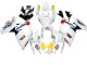 2006-2007 Suzuki GSXR 600 / GSXR 750 Motorcycle Fairings - White Red Yellow Motul