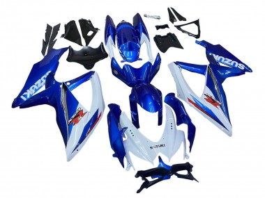 Shop 2008-2010 Suzuki GSXR 600 / GSXR 750 Motorcycle Fairing Kits - Blue White Red