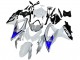2008-2010 Suzuki GSXR 600 / GSXR 750 Motorcycle Fairings - White Silver Blue Black