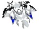 2008-2010 Suzuki GSXR 600 / GSXR 750 Motorcycle Fairings - White Silver Blue Black