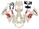 2008-2010 Suzuki GSXR 600 / GSXR 750 Motorcycle Fairings - Cream White Red Black