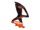 2008-2010 Suzuki GSXR 600 / GSXR 750 Motorcycle Fairings - Glossy Black Orange Flame