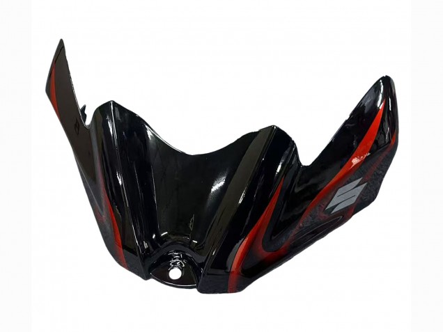 2008-2010 Suzuki GSXR 600 / GSXR 750 Motorcycle Fairings - Glossy Black Orange Flame