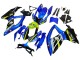 2008-2010 Suzuki GSXR 600 / GSXR 750 Motorcycle Fairings - Blue Fluorescent Green Shark