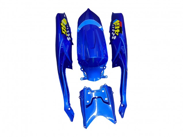 2008-2010 Suzuki GSXR 600 / GSXR 750 Motorcycle Fairings - Blue Fluorescent Green Shark