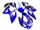 2008-2010 Suzuki GSXR 600 / GSXR 750 Motorcycle Fairings - White Blue Pink Ecstar Motul