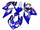 2008-2010 Suzuki GSXR 600 / GSXR 750 Motorcycle Fairings - White Blue Pink Ecstar Motul