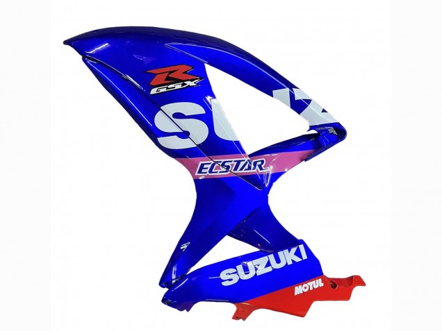 2008-2010 Suzuki GSXR 600 / GSXR 750 Motorcycle Fairings - White Blue Pink Ecstar Motul