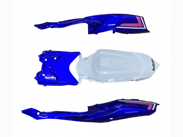2008-2010 Suzuki GSXR 600 / GSXR 750 Motorcycle Fairings - White Blue Pink Ecstar Motul