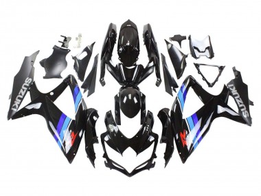 Shop 2008-2010 Suzuki GSXR 600 / GSXR 750 Motorcycle Fairings - Glossy Black Blue