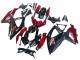 2008-2010 Suzuki GSXR 600 / GSXR 750 Motorcycle Fairing - Red Glossy Black