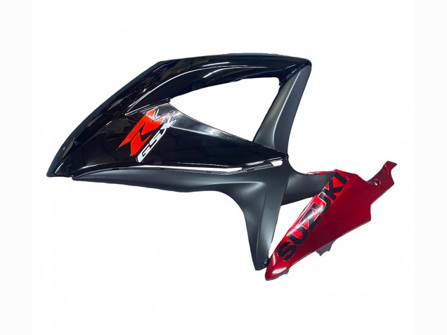 2008-2010 Suzuki GSXR 600 / GSXR 750 Motorcycle Fairing - Red Glossy Black