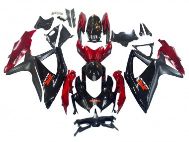 Shop 2008-2010 Suzuki GSXR 600 / GSXR 750 Motorcycle Fairing - Red Glossy Black