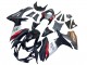 2011-2024 Suzuki GSXR 600 / GSXR 750 Motorcycle Fairings - Glossy Black Forged Carbon Fiber Silver Red