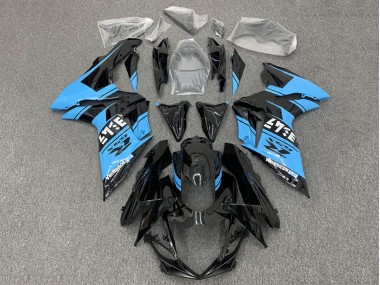 Shop 2011-2024 Suzuki GSXR 600 / GSXR 750 Motorcycle Fairings - Glossy Black Light Blue